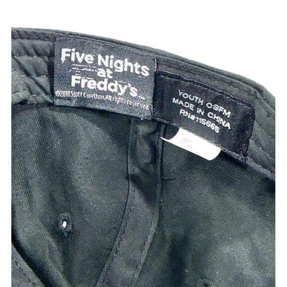 Five Nights At Freddy's Scott Cawthon Youth Black Snapback Hat 2018 - Picture 9 of 9